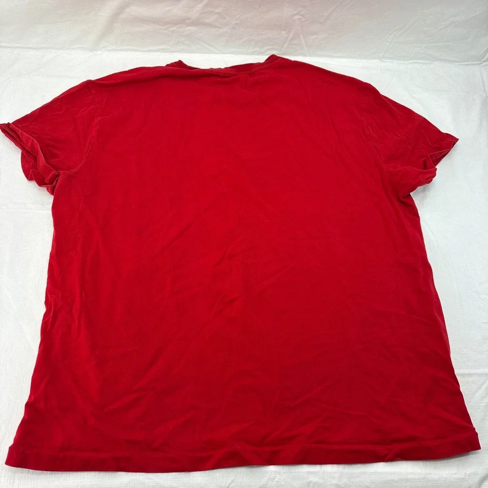 Polo Ralph Lauren Mens XL Red Classic Fit Cotton Crewneck Pony Logo T-Shirt